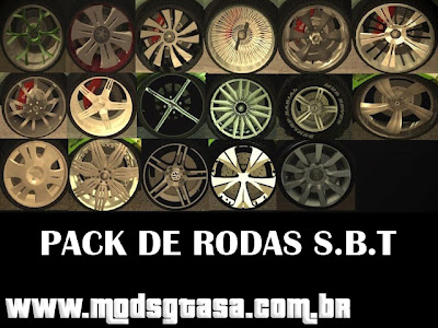 Pack de Rodas S.B.T para GTA San Andreas